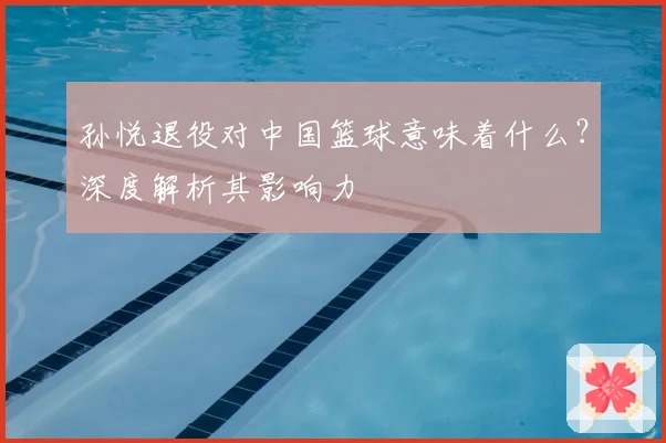 孙悦退役对中国篮球意味着什么？深度解析其影响力